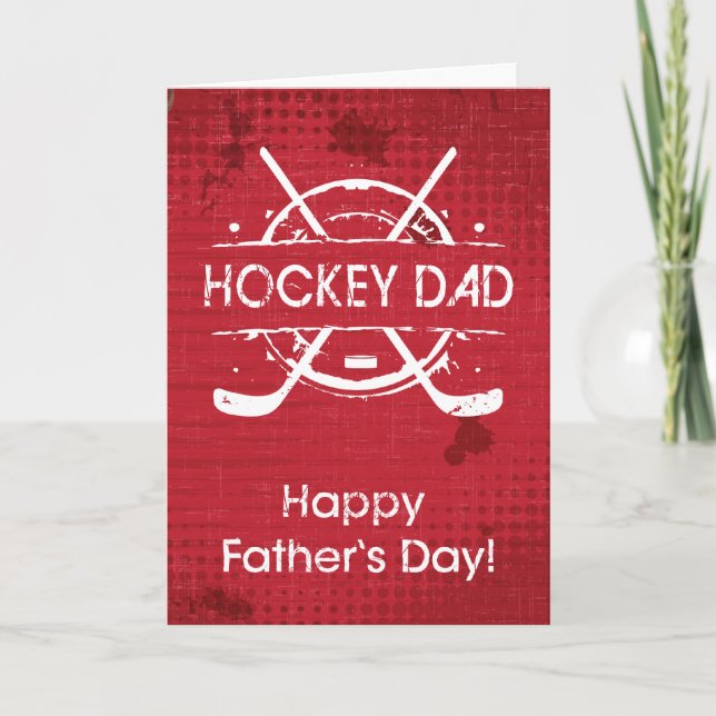 Hockey Father's Day Hockey Dad Card (Front)