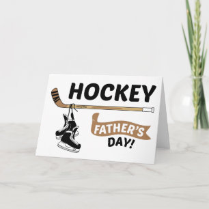 Hockey Father's Day Skates and Stick Card