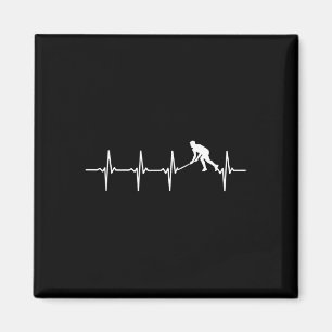 Hockey - Field Hockey Heartbeat for hockey player Magnet