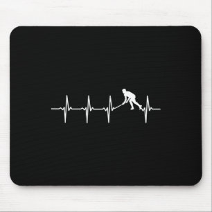 Hockey - Field Hockey Heartbeat for hockey player Mouse Mat