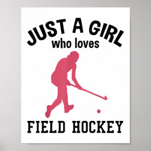 Hockey Field Hockey Player Field Hockey Stick Cool Poster