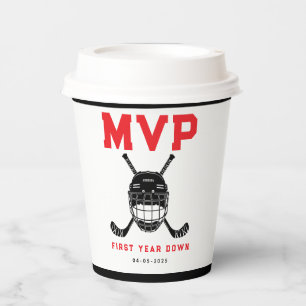 Hockey First Year Down Favour Bag – 1st Birthday  Paper Cups