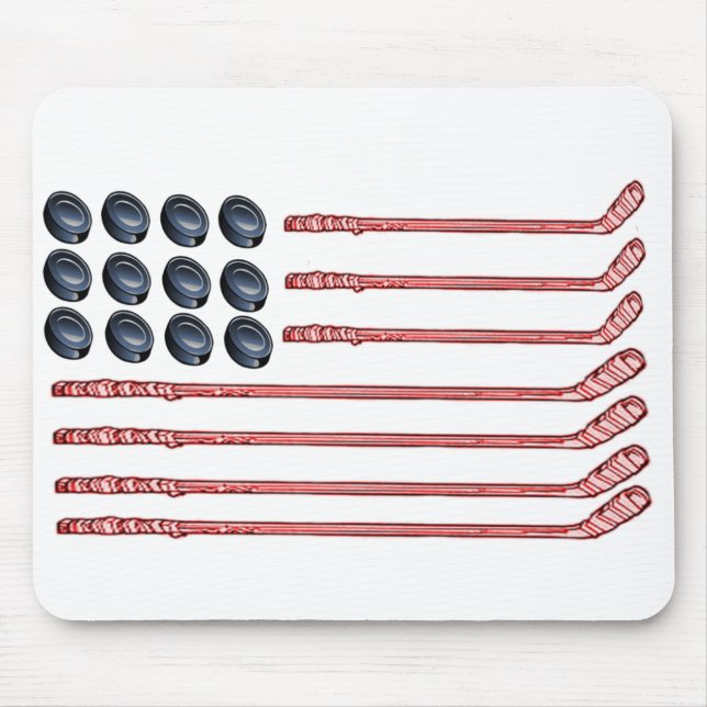 hockey flag mouse mat (Front)