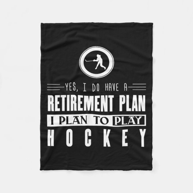 Hockey Fleece Blanket (Front)