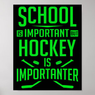 Hockey For Boys 8-12 Kids Hockey Player Poster