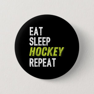 Hockey  for Boys  Ice Hockey Player Gift 6 Cm Round Badge