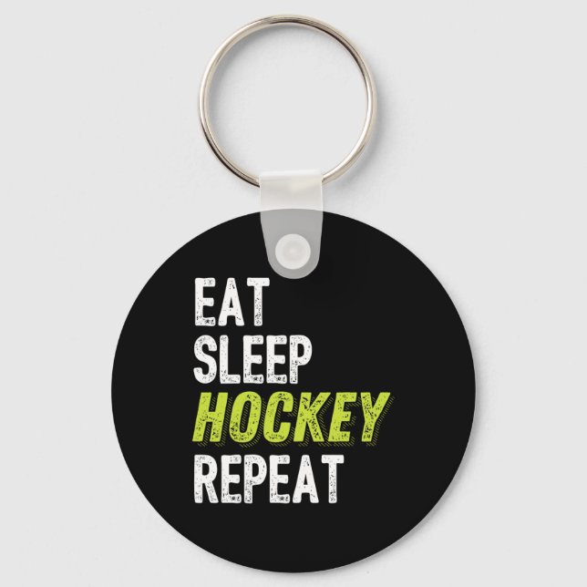 Hockey  for Boys  Ice Hockey Player Gift Key Ring (Front)
