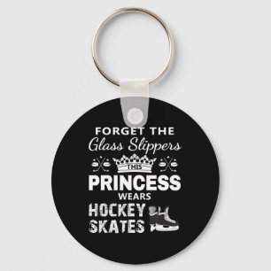 Hockey for Girls - This Princess Wears Hockey Ska Key Ring