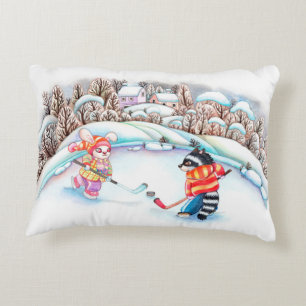 Hockey Fun Decorative Cushion