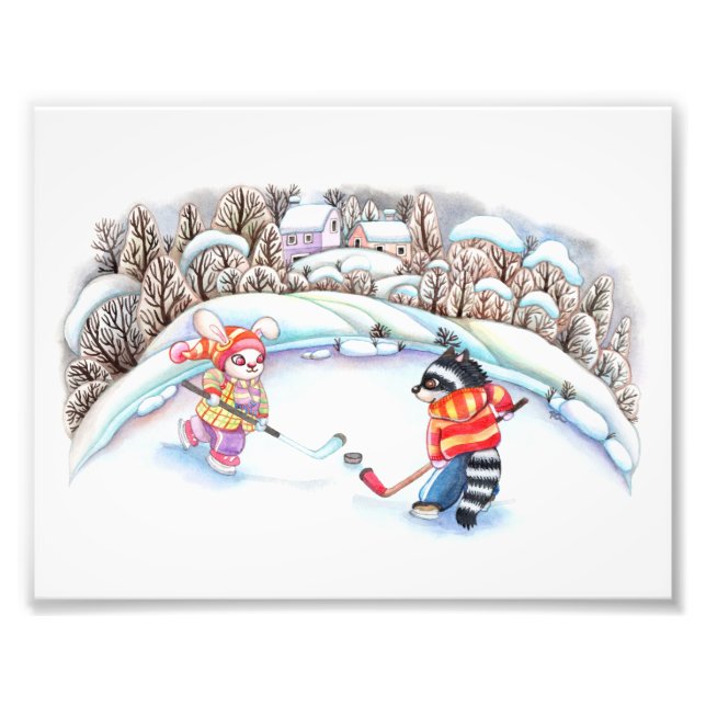 Hockey Fun Photo Print (Front)