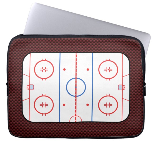 Hockey Game Companion Autograph Ready Laptop Sleeve (Front)