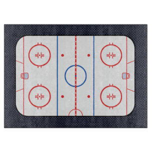 Hockey Game Companion Carbon Fiber Style Cutting Board