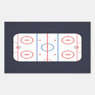 Hockey Game Companion Carbon Fibre Style Rectangular Sticker
