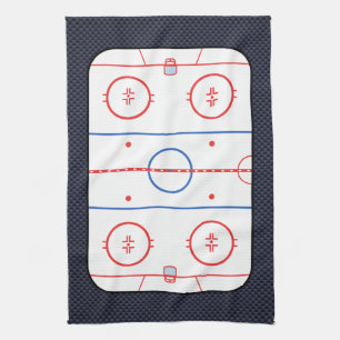 Hockey Game Companion Carbon Fibre Style Tea Towel