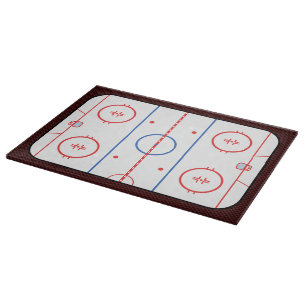 Hockey Game Companion Rink Diagram Cutting Board