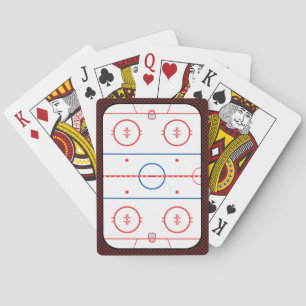 Hockey Game Companion Rink Diagram  Playing Cards