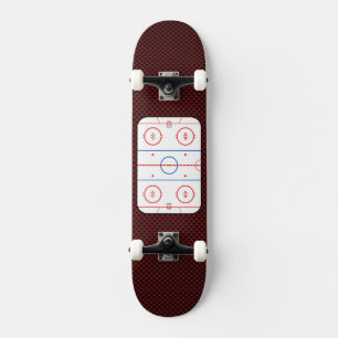 Hockey Game Companion Rink Diagram Skateboard