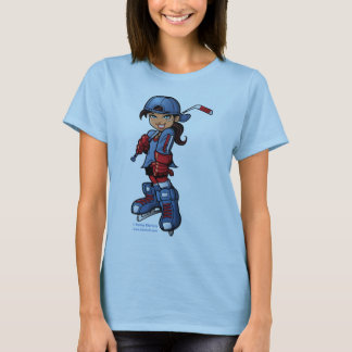 Hockey Girl baby doll T-Shirt