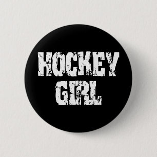 Hockey Girl Hockey Girls 6 Cm Round Badge