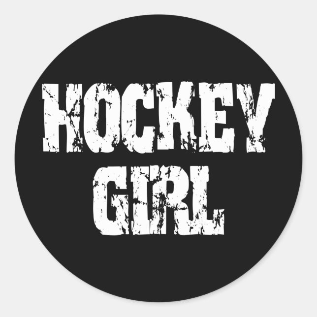 Hockey Girl Hockey Girls Classic Round Sticker (Front)