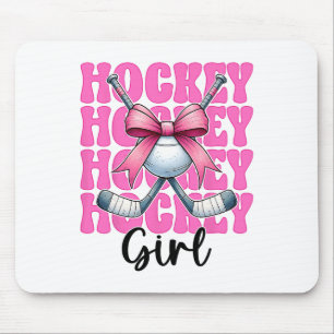 Hockey Girl Street Hockey Girl Coquette Bow (1) Mouse Mat