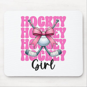 Hockey Girl Street Hockey Girl Coquette Bow _2 Mouse Mat