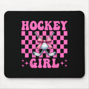 Hockey Girl Street Hockey Girl Coquette Bow Mouse Mat