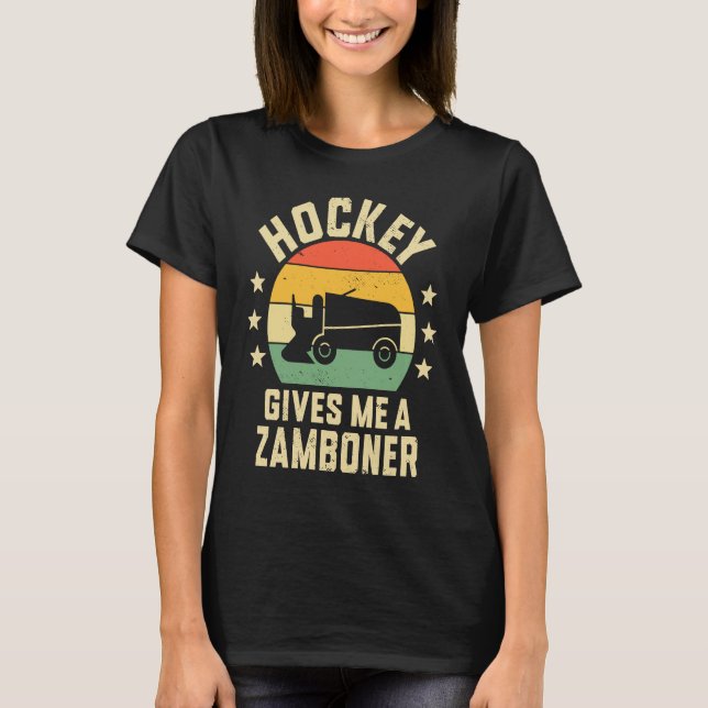 Hockey Gives Me A Zamboner Boys Youth Hockey  Men  T-Shirt (Front)