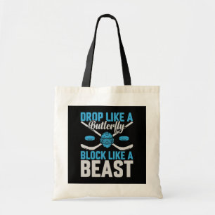 Hockey Goal Block Like a Beast Tote Bag