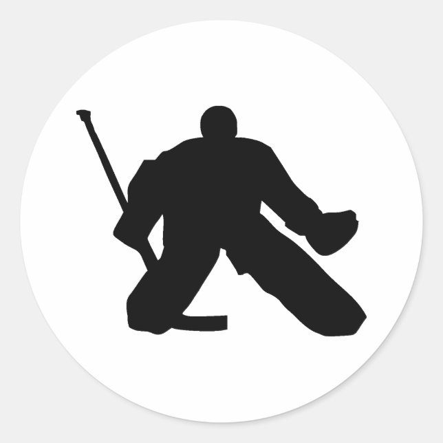 Hockey - Goalie Classic Round Sticker (Front)