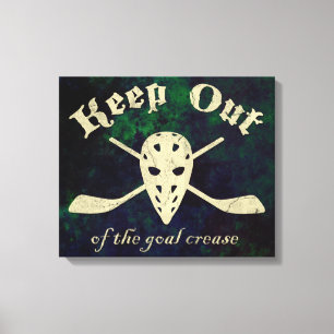 Hockey Goalie Goal Crease Canvas Print