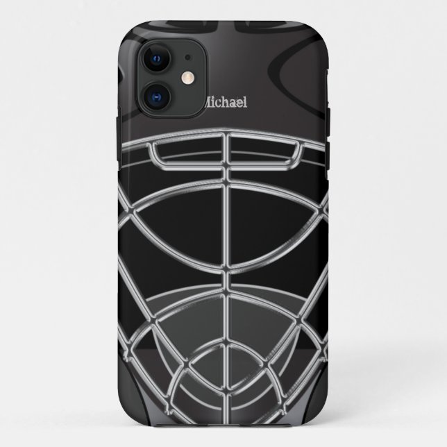 Hockey Goalie Helmet Case-Mate iPhone Case (Back)