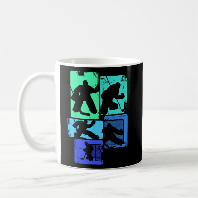 Hockey Goalie Hockey Player Kids Boys Youth Men   Coffee Mug (Left)