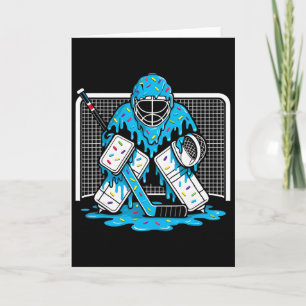 Hockey Goalie Ice Cream Drip Boys Ice Hockey Youth Card