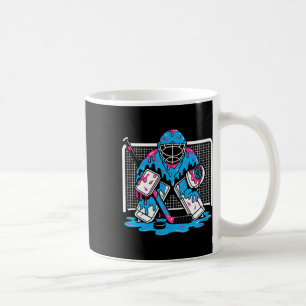 Hockey Goalie Ice Cream Drip Boys Ice Hockey Youth Coffee Mug