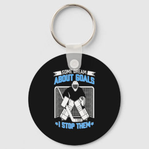 Hockey Goalie Ice Hockey Goalkeeper Funny Hockey B Key Ring