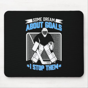 Hockey Goalie Ice Hockey Goalkeeper Funny Hockey B Mouse Mat