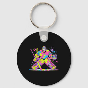 Hockey Goalie Ice Hockey Goalkeeper Hockey Lovers  Key Ring