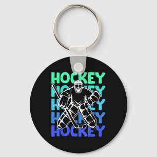 Hockey Goalie Ice Hockey Kids Boys Youth Men Key Ring