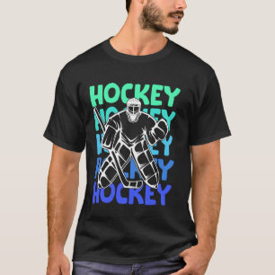 Hockey Goalie Ice Hockey Kids Boys Youth Men T-Shirt