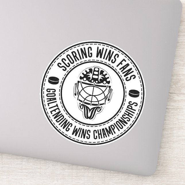 Hockey Goalie Inspirational Quote (Detail)