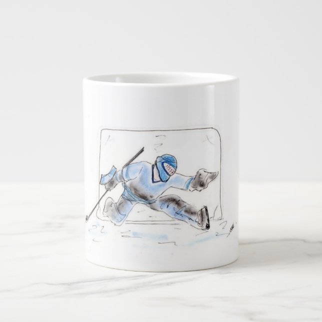 Hockey Goalie Jumbo Mug (Front)