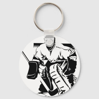 Hockey Goalie Key Ring