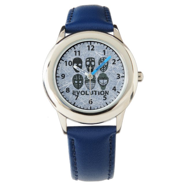 Hockey Goalie Mask Evolution Watch (Front)