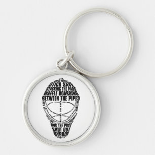 Hockey Goalie Mask Keychain