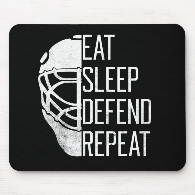 Hockey Goalie Mouse Mat (Front)