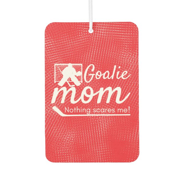 Hockey goalie Mum Air Freshener red (Front)