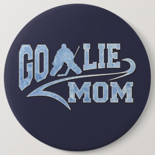 Hockey Goalie Mum Athletic Tail 6 Cm Round Badge