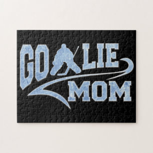 Hockey Goalie Mum Athletic Tail Jigsaw Puzzle