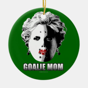 Hockey Goalie Mum Ceramic Tree Decoration